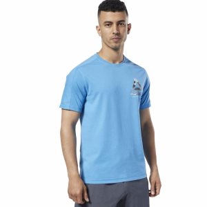 Reebok One Series Training Speedwick T Shirt Herren - Blau - DE 329-KES